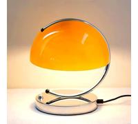 GUANSHAN Orange Vintage Lampe de Table Rétro Lampe de Table en Verre Luminaire de Table Ambiance Décorative Lampe de Nuit Lampe de Table de Chevet pour Chambre, Salon
