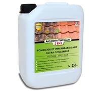GUARD INDUSTRIE - Anti Dépôt Vert Guard 2 en 1 - Imperméabilisant Fongicide Invisible, Hydrofuge, Anti Champignon, Lichen, Algue - Tous Matériaux - Fabrication Française - Bidon - 5 L - Traite 250 m2
