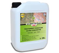 GUARD INDUSTRIE - Anti Dépôt Vert Guard 500 - Fongicide Invisible, Ultra Concentré, Anti Champignon, Lichen, Algue - Tous Matériaux - Fabrication Française - Bidon - 5 L - Traite 500 m2