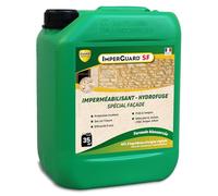 Guard Industrie - Imperméabilisant Façade Incolore Haute Performance - ImperGuard Spécial Façade - Pierre Enduit Crépis Brique Béton - Efficace 5 ans - 5 litres - Traite 50m2