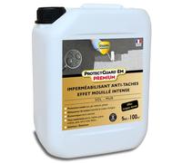 GUARD INDUSTRIE - ProtectGuard EM Premium Effet Mouillé - Imperméabilisant Hydrofuge, Ravive Couleur - Protection contre l’Eau et les Taches - Fabrication Française - Bidon - 5 L - Traite 100m2