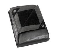 GUARD SHIELD Bâche avec œillets - Imperméable - 3 m x 6 m - Gris argenté/Noir - Multifonction - en Polyester - 120 g/m² - Bâche de Protection - Bâche de Protection - Bâche Multi-usages - Indéchirable