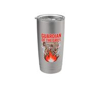 Guardian Of The Grill Grilling Enthusiast B BBQ Master Humour Gobelet isotherme en acier inoxydable double paroi