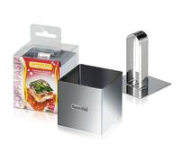 Guardini, Emporte-pièce carré avec piston 6x6 cm, Acier inoxydable, Argent