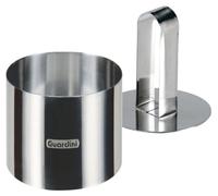 Guardini, Emporte-pièce rond avec piston Ø 7 cm, Acier inoxydable, Argent
