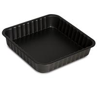 Guardini Gardenia, Moule carré 24 x 24 cm, Acier avec revêtement anti-adhérent, Couleur noire, Noir