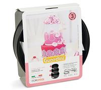 Guardini Lot 3 Moules Démontables de Ø 12 + Ø 16 + Ø 20 Acier avec revêtement anti-adhérent, couleur noire