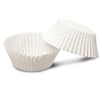 Guardini, Lot de 100 caissettes Ø 7 cm, jetables, papier sulfurisé antiadhésif, 100% recyclable, blanc, fabriqué en Italie, ligne Easy Bake Bio