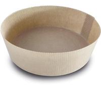 Guardini, Lot de 3 moules hauts de four 19 x 6 cm, jetables, papier sulfurisé antiadhésif, 100% compostable, fabriqué en Italie, ligne Easy Bake Bio