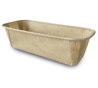 Guardini, Lot de 3 moules plumcake 16,5 x 5,5 cm, jetables, papier sulfurisé antiadhésif, 100% recyclable, Havane, Made in Italy, Ligne Easy Bake Bio