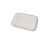 Guardini, Set de 2 plateaux 33x43 cm, Jetable, Carton, Blanc, Fabriqué en Italie, Ligne Easy Bake
