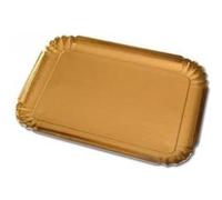 Guardini lot de 3 plateaux en carton rectangulaire doré