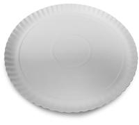 Guardini, Lot de 3 plateaux ronds Ø 23 cm, jetables, carton, 100% recyclable, blanc, fabriqué en Italie, ligne Easy Bake Bio