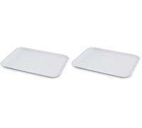 Guardini, Monouso, 2 plateaux jetables 33 x 43 cm, carton, couleur blanche (Lot de 2)