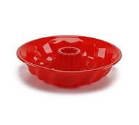 Guardini, Moule à beignets Ø 24 cm, Silicone de qualité alimentaire, Rouge, Fabriqué en Italie, Ligne Juliette