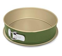 Guardini, Moule à charnière 1 fond Ø 26 cm, Fond anti-goutte, Acier avec revêtement antiadhésif à base de cire de Carnauba, Coloris Vert/beige, Fabriqué en Italie, Ligne B-Nat