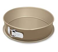 Guardini, Moule à charnière 1 fond Ø 28 cm, Fond anti-goutte, Acier avec revêtement antiadhésif, Champagne et Bronze, Fabriqué en Italie, Ligne Gold Elegance