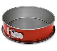 Guardini, Moule à charnière 1 fond Ø 28 cm, Fond anti-goutte, Acier avec revêtement antiadhésif, Rouge et Gris, Fabriqué en Italie, Ligne Rossana