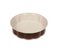 Guardini, Moule à gâteau Fiorella Ø 26 cm, Fond anti-goutte, Acier avec revêtement antiadhésif, Crème et Chocolat, Fabriqué en Italie, Ligne Bon Ton