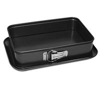 Guardini, Moule à ouverture rectangulaire 28x19 cm, Fond anti-goutte, Acier avec revêtement antiadhésif, Noir, Fabriqué en Italie, Ligne Gardenia