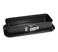 Guardini, Moule à plumcake ouvrant 30x11 cm, Fond anti-goutte, Acier avec revêtement antiadhésif, Noir, Fabriqué en Italie, Ligne Gardenia
