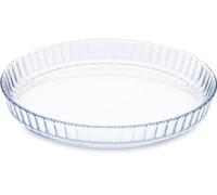 Guardini, Moule à tarte, en verre borosilicaté, résistant aux chocs thermiques, Ø 27 cm - 1,6 L, transparent/bleu