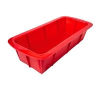 Guardini, Moule Plumcake 24x13 cm, Silicone de qualité alimentaire, Rouge, Fabriqué en Italie, ligne Juliette
