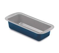 Guardini, Moule Plumcake 25x11 cm, Acier produit avec des émissions de CO2 réduites avec un nouveau revêtement sans PFAS, Gris/Bleu, Fabriqué en Italie, ligne XBake