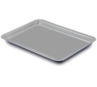Guardini, Plaque à pâtisserie rectangulaire 26x37 cm, Acier produit avec des émissions de CO2 réduites avec un nouveau revêtement sans PFAS, Gris/Bleu, Fabriqué en Italie, Ligne XBake