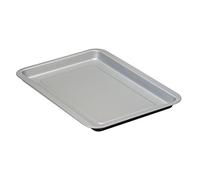 Guardini, Plaque à pâtisserie rectangulaire 32x37 cm, Acier avec revêtement antiadhésif, Noir et Argent, Fabriqué en Italie, Ligne Silver Elegance
