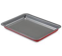 Guardini, Plaque à pâtisserie rectangulaire 32x37 cm, Acier avec revêtement antiadhésif, Rouge et Gris, Fabriqué en Italie, Ligne Rossana