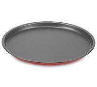 Guardini, Plat à pizza Ø 28 cm, Acier avec revêtement antiadhésif, Rouge et Gris, Fabriqué en Italie, Ligne Rossana