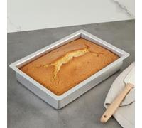 Guardini, Poêle à lasagne avec fond amovible 18x28 cm, Revêtement sans PFAS, Adapté à un usage intensif, Aluminium recy nodisé, Argent, Fabriqué en Italie, Ligne Professional