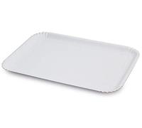 Guardini, Set de 2 plateaux 33x43 cm, Jetable, Carton, Blanc, Fabriqué en Italie, Ligne Easy Bake