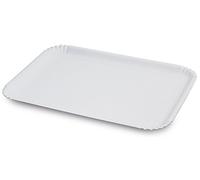 Guardini, Set de 3 plateaux 23x31 cm, Jetable, Carton, Blanc, Fabriqué en Italie, Ligne Easy Bake