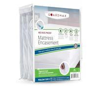 Guardmax Protège-Matelas Anti-punaises de lit avec Fermeture éclair | Enveloppe 100% imperméable | Doux, hypoallergénique et Respirant | Taille complète (137 x 190 x 28 cm)