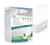 Guardmax Protège-Matelas Anti-punaises de lit avec Fermeture éclair | Enveloppe 100% imperméable | Doux, hypoallergénique et Respirant | Très Grand lit (198 x 203 x 28 cm)