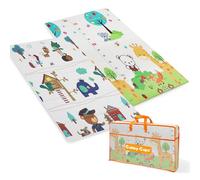 GUBBY GUPS® Tapis de jeu pour bébé 180x120x1cm pliable, imperméable, antidérapant Anti-Slip® Tapis pour enfants réversible, non toxique, sans substances nocives en mousse XPE