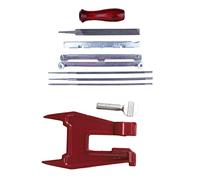 Gubeter Kit d’affutage de Chaîne Tronçonneuse Professionnel, Taille 5/32", 3/16", 7/32", Lime pour Chaîne de Tronçonneuse, pour Husqvarna Stihl Poulan Pro Echo Homelite Jonsered Craftsman, Supports