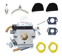 Gubeter Kit de Carburateur pour Husqvarna 129C, 129L, 129R, 129LDX, 129RJ et pour Jonsered GT2228, GTS2228, BC2228 Tondeuse, Filtre à air, Bougie d'allumage et jeu de Joints, remplacement 545-0080-97