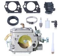 Gubeter Kit de Carburateur pour Husqvarna 372XP XPX-Torq, 365 X-Torq, 372 XP X-Torq scie à chaîne, Bougie d'Allumage et Jeu de joints, remplacement 581100701,577657000