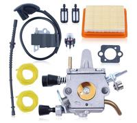 Gubeter Kit de Filtre de Joint de Bobine d'allumage de carburateur, pour Stihl Fs120 Fs120R Fs200 Fs200R Fs020 Fs202 Ts200 Fs250 Fs250R Fs300 Fs350 Tondeuse, 4134 120 0603, 4134 400 1301