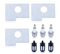 Gubeter Kit de Mise au Point de Bougie d'allumage de Filtre à Carburant à air, pour tronçonneuse Stihl Ms180 Ms170 018 017, 1130 124 0800