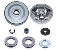 Gubeter Tambour d'embrayage avec Pignon de Jante pour Stihl 026 MS260 024 MS240 Tronconneuse Pieces Detachees avec 325-7 325-8 19mm Pignon Kit Réparation Remplacer 11211602051