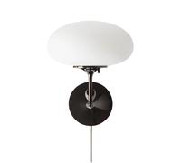 GUBI Applique murale Stemlite Chrome noir-verre gelé
