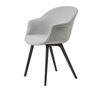 GUBI Bat Dining Chair fully upholstered plastic base Remix 3 n° 123-black