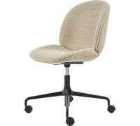 GUBI Beetle Chaise de Bureau Rembourrée Noir Mat/Karakorum 003