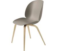 GUBI Beetle Chaise de Table de Salle à Manger Base en Bois Chêne Semi Mat/ Nouveau Beige