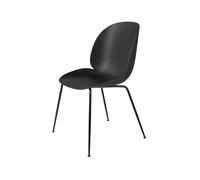 GUBI Chaise Beetle black. structure en acier chromé noir