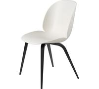 Gubi Chaise Beetle Dining - blanc d'albâtre - Hêtre noir